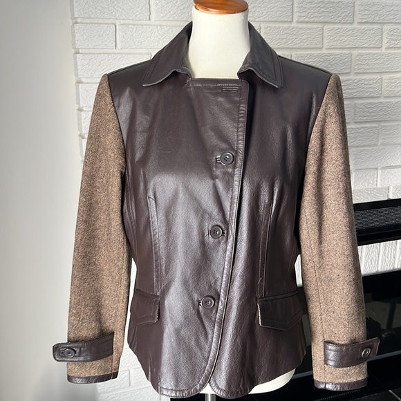 Nygard collection, equestrian style tweed and leather lined jacket - Picture 13 of 14